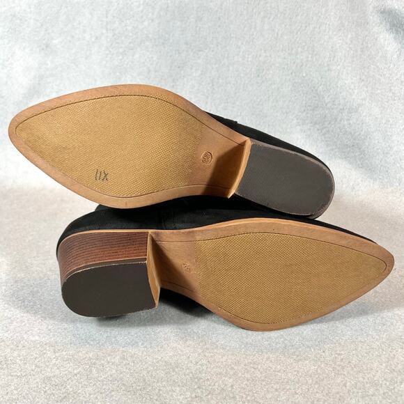 Cloudwalkers Womens Wide Fit Black Heel Ankle Boots Size 9.5W - Picture 7 of 11